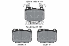 TEXTAR Bremsbelagsatz Scheibenbremse Q+ 2115203 f&uuml;r MERCEDES GLC X253 C253 200
