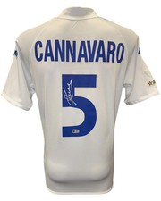 FABIO CANNAVARO SIGNED ITALY 2000/02 AWAY SHIRT (ACG CERT AG17444)