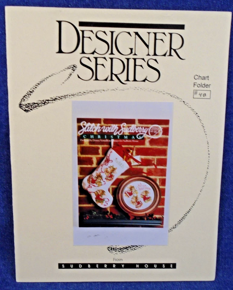 Sudberry House Bunny Rabbit Christmas Stocking #48 Cross Stitch Pattern Leaflet - Image 2 of 2