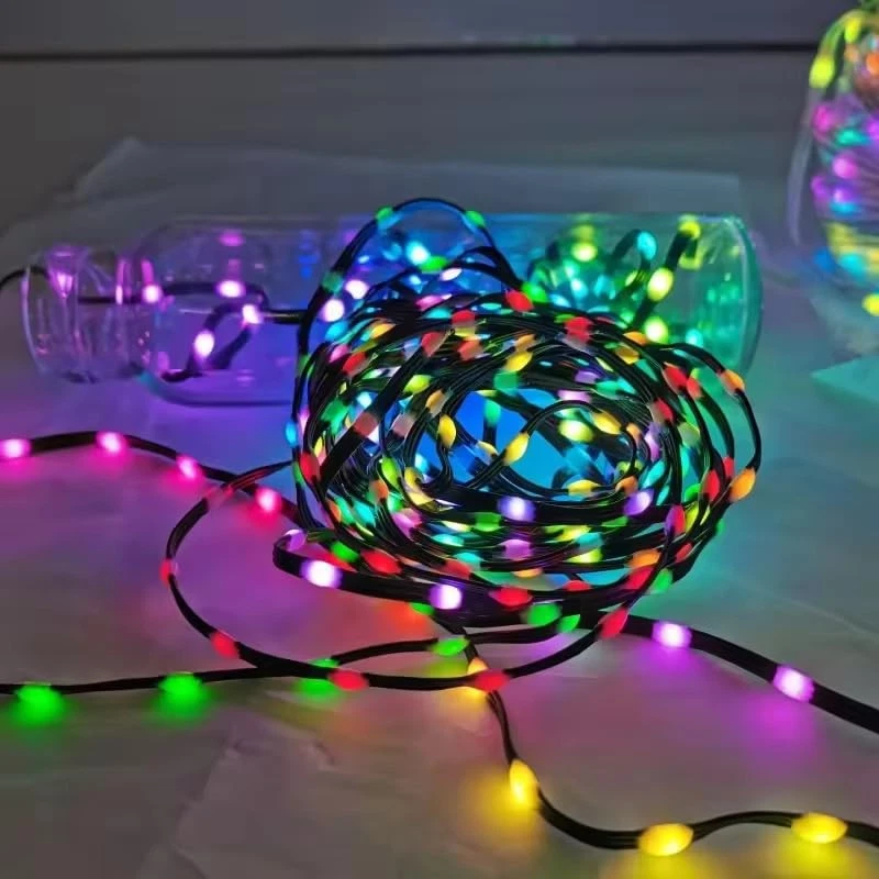 DC12V WS2811/WS2812 Pebble Pixel Lights String Seed Pixel Roll 1000LEDS Fairy... - Image 4 of 4