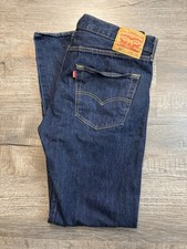 Levi's 501 Jeans Mens 36x34 Blue Straight Leg Button Fly Dark Wash Retro C20