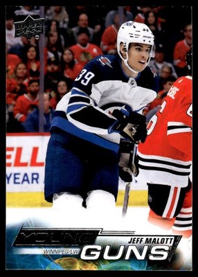2022-23 Upper Deck Young Guns Jeff Malott Rookie Winnipeg Jets #247