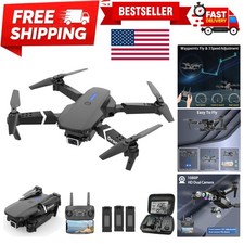 Drone with Dual Camera for Adults Kids, Foldable RC Quadcopter for Beginners,...