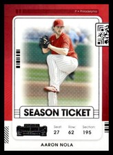 2021 Panini Contenders  Aaron Nola #93 Philadelphia Phillies Baseball Card