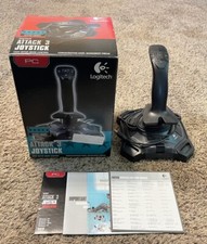 Logitech Attack 3 Joystick For PC USB Joy Stick, Open Box