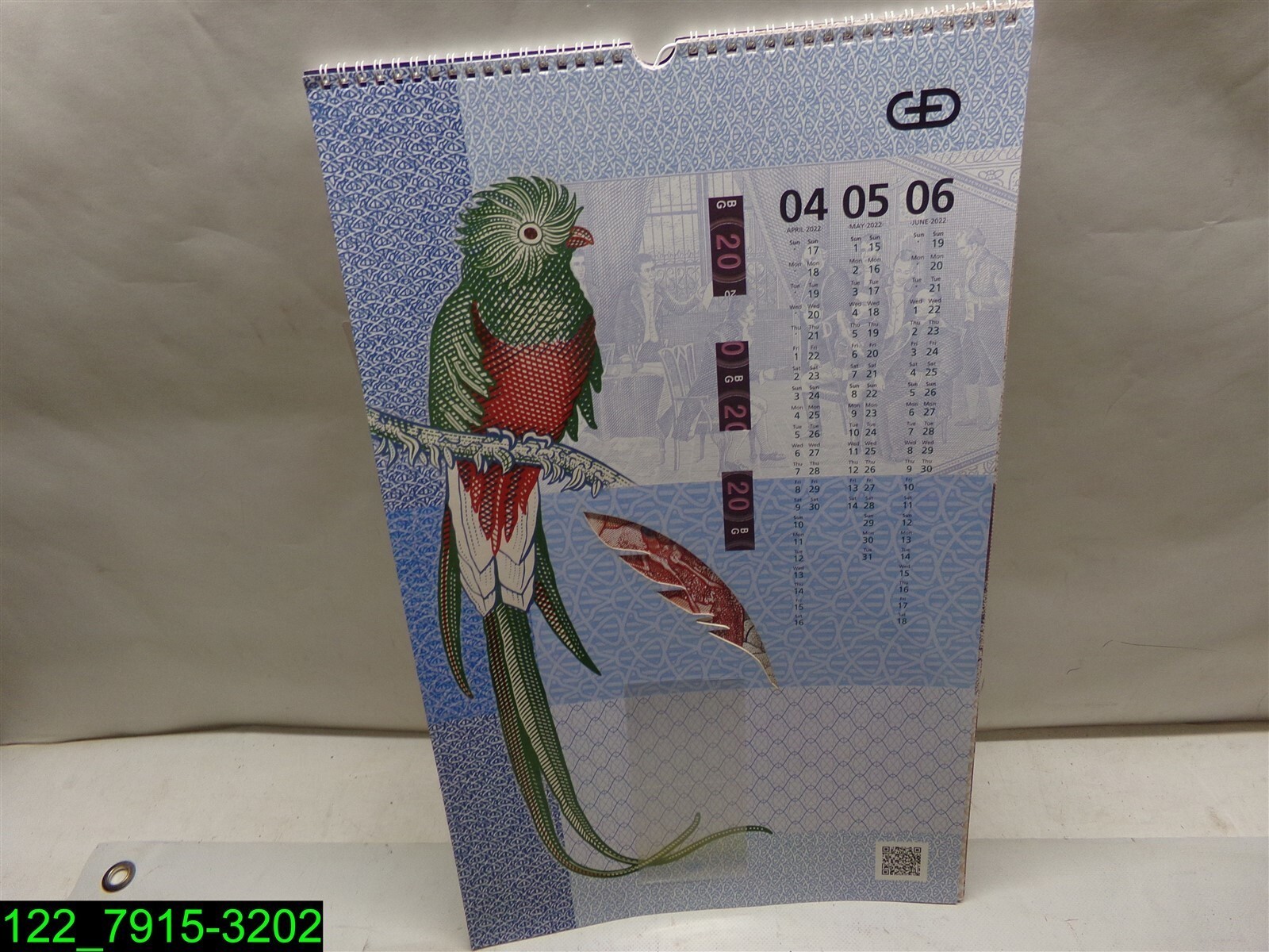 2022 Giesecke & Devrient Genuine Original Banknote Calendar (no