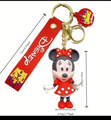 Disney Minnie Mouse 3D Keychain Red color Stock Stuffer
