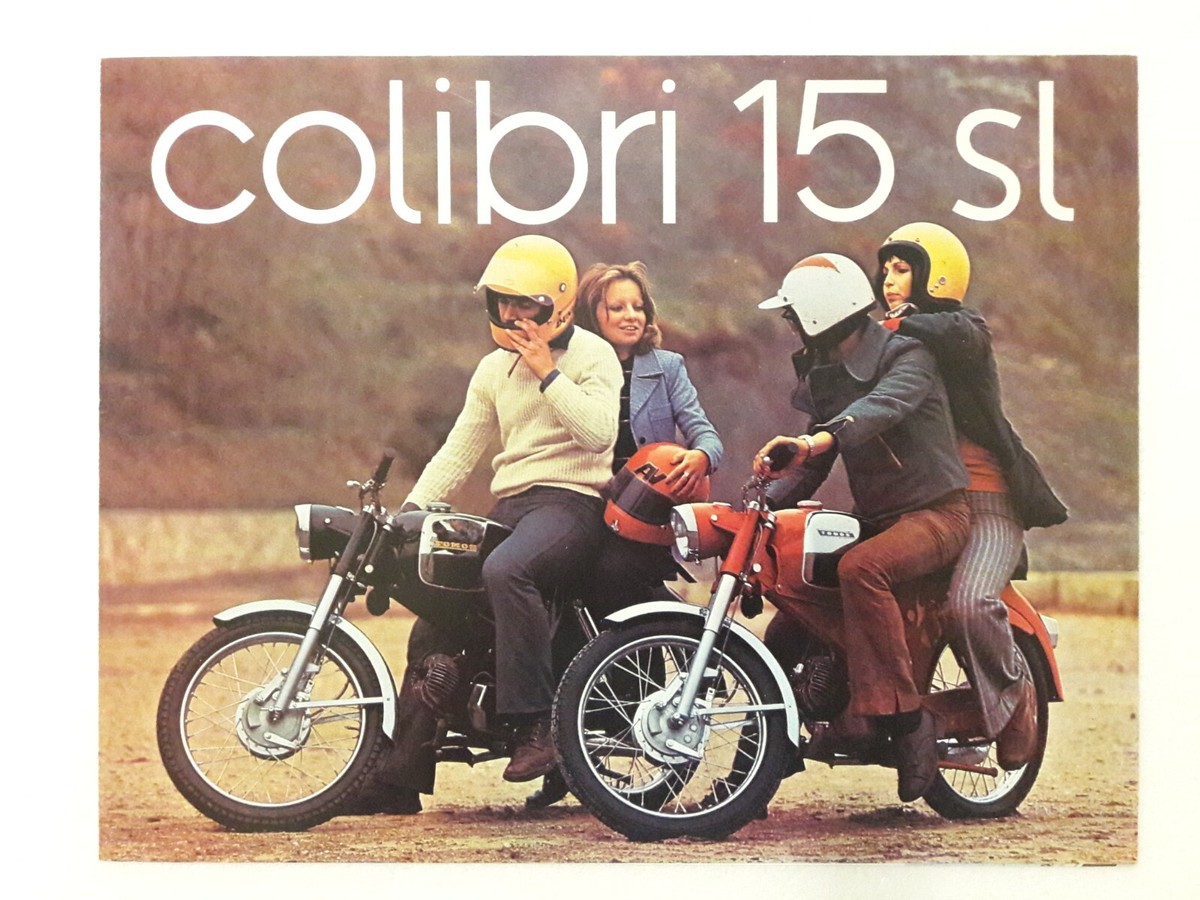 tomosanページ！ Prospekt Brochure Tomos Colibri 15 SL 3/1973 slowenisch/kroatisch