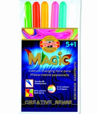 Filzstifte Magic & Blender (5+1) für Farbwechsel KOH-I-NOOR*B.1-3