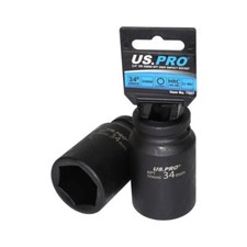 US PRO 3/4" Drive 34mm Deep Impact Socket 78mm Long 6 Point Single Hex 7507