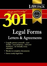 301 Legal Forms, Letters and Agreements Legal Guides . 97819026