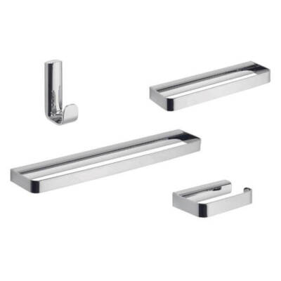 Set Di Accessori Per Bagno 4 Pezzi, Include La Barra Porta - Foto 5