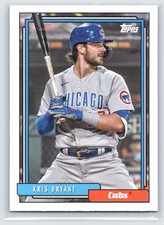 Kris Bryant 2021 Topps Update 1992 Topps Redux #T92-12 Chicago Cubs
