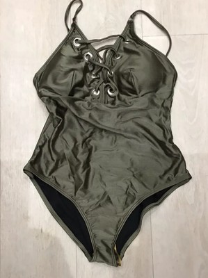 lipsy lace up swimsuit