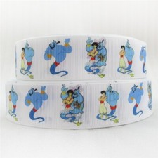 Disney's Aladdin and Genie Print  1" Grosgrain Ribbon  5 Yard Cut