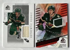 LOT of 2 MARCO ROSSI 2022-23 UD Sp Game Used JERSEYS New Grooves & Rookie RC SPs