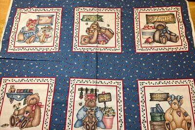 Dianna s Bears And Honey OOP Panel Dianna Marcum Cotton Fabric - New