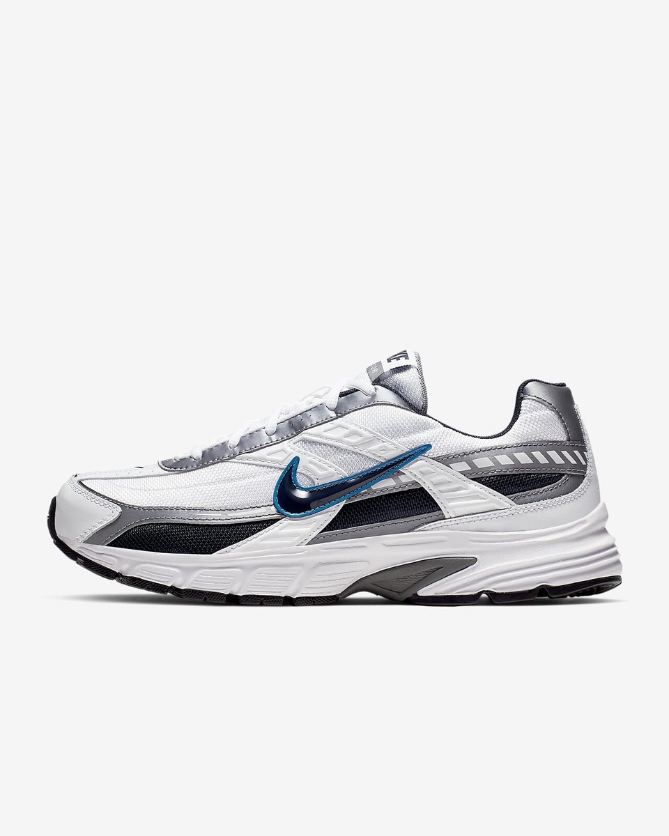 Men Nike Initiator Running Shoes White/Metallic Cool Grey/Obsidian