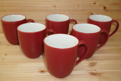 Noritake Colorwave Raspberry (6) MUGS, 3 7/8''     (S40)