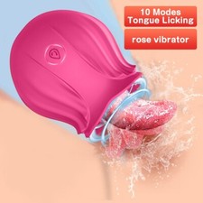 Rose Licking Vibrator Clit Sucker Dildo Women G-Spot Massager Sex Toys for Wome