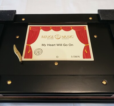 Reuge Music Crystal and Wood Music Box playing 3.72 Note - 