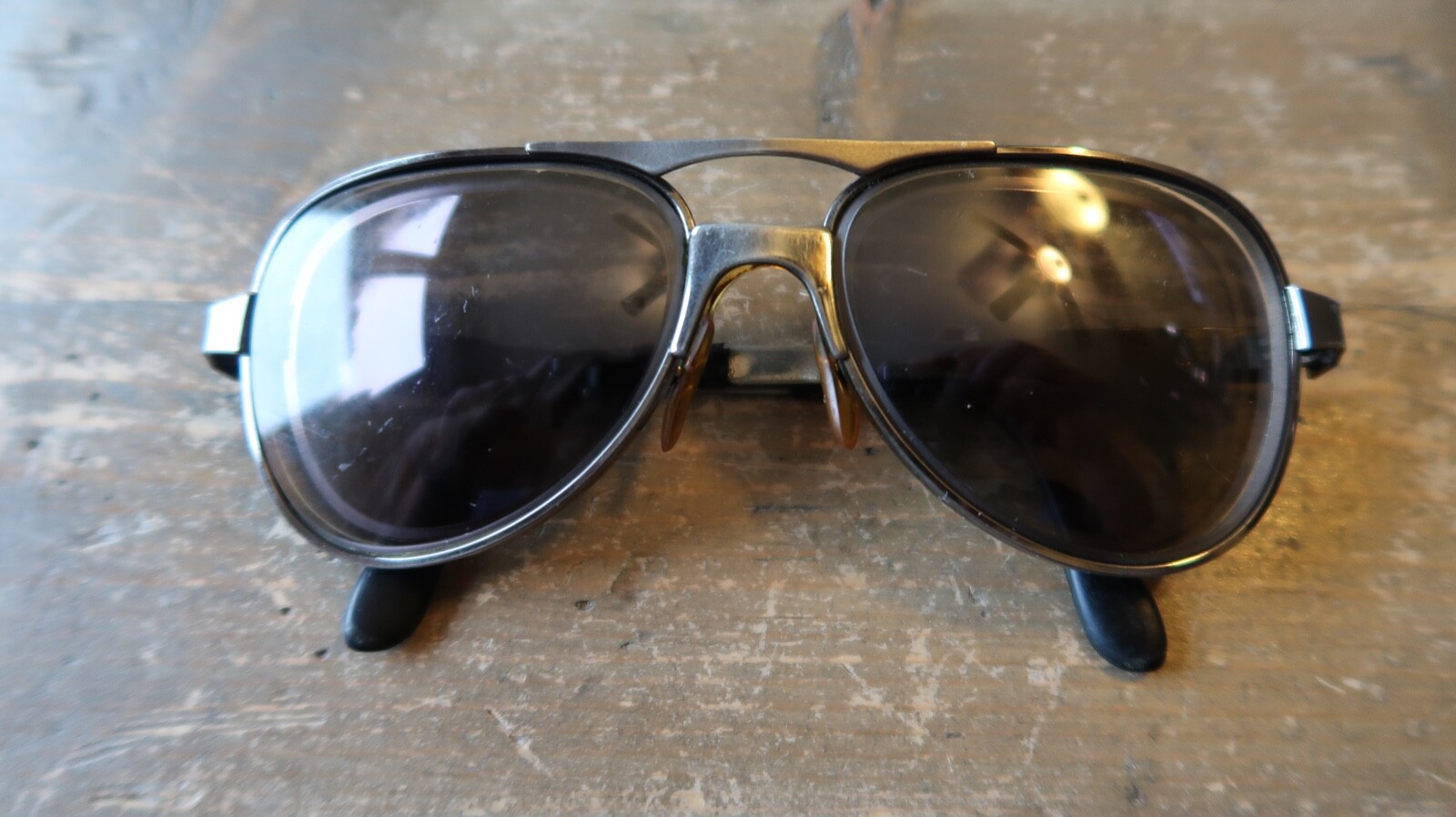 Vintage Aviator Sunglasses Frames Only NO LENSES EAGLE by Windsor 54[]20-image