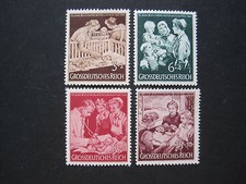 ¡Juego de estampillas de madre e hijo TERCER Reich 1944 como nuevas MNH!