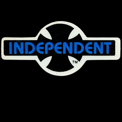 スケートボード Independent Vtg Skateboard Sticker Vintage 1980's Independent Skateboard Sticker in Clear, Black