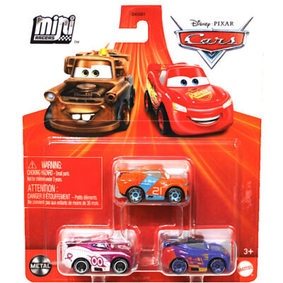 Disney Cars Mini Racers 3 Pack Next Gen Racers Ryan Flip Barry