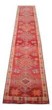 2x11 ft Runner Turkish Rug HandMade Distressed Narrow Hallway Rug actual2.3x11.3