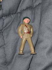 Vintage Barclay Pod Foot Soldier Standing Green Helmet