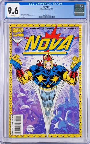 Nova #1 CGC 9.6 (Jan 1994, Marvel) Fabian Nicieza Story, Chris Marrinan Cover
