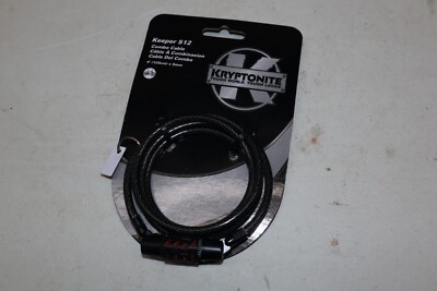 Kryptonite Keeper 512 4-Digit Combo Cable Bicycle Lock: 4' x 5mm New FREE SHIP