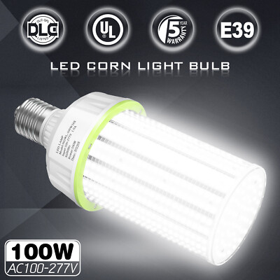 5000K Daylight, E39 Mogul Base, 100W LED Corn Light Bulb Warehouse High Bay Lamp