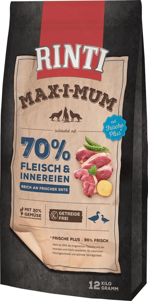 Rinti Max-i-mum Ente 12 kg Trockenfutter Hundefutter
