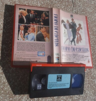 Gene Saks 'Kaktusblume' (1969, 1986) [vhs] (Walter Matthau, Ingrid Bergman)
