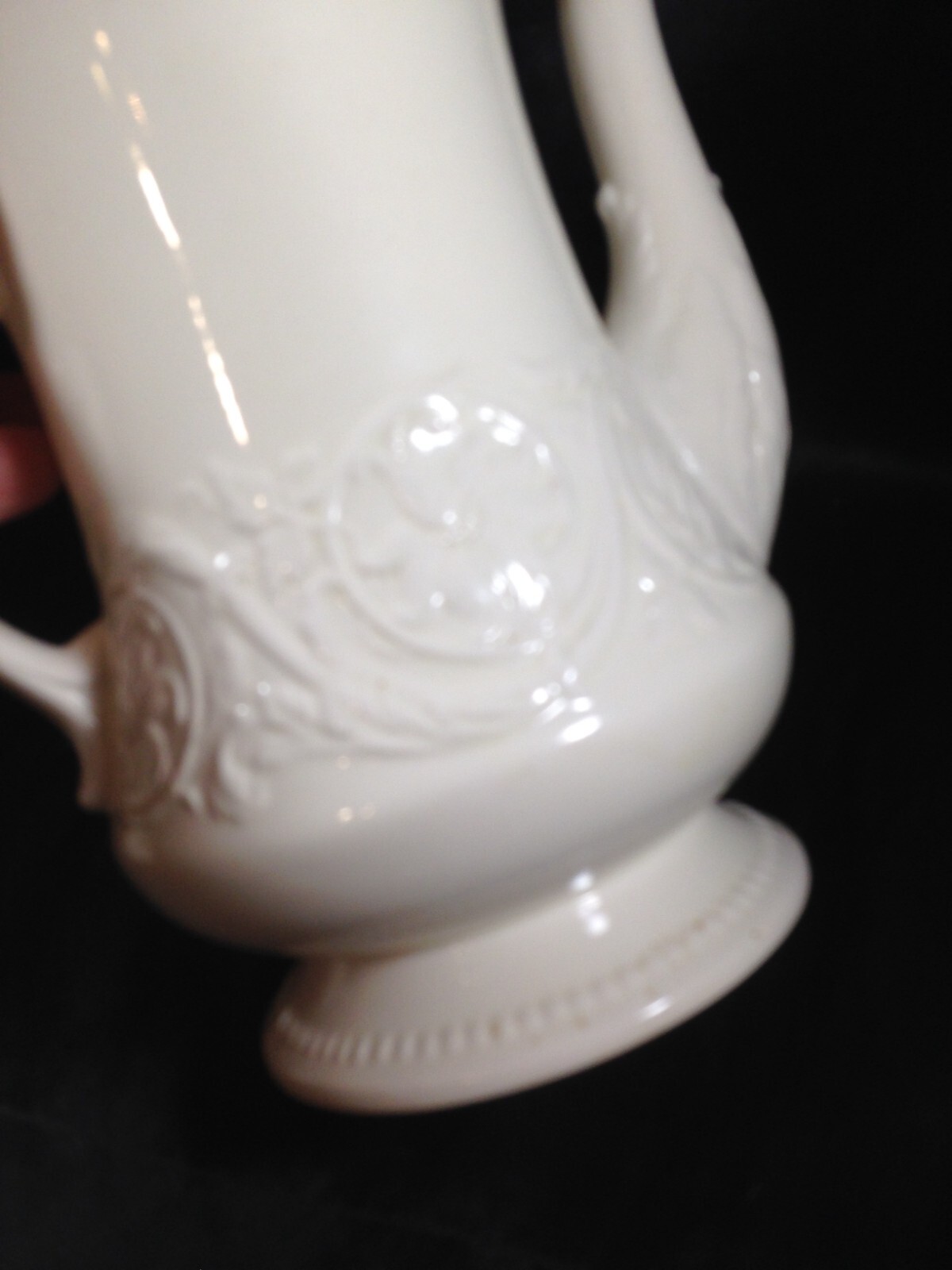 Wedgwood PATRICIAN Sculptured White Teapot Coffee Carafe eBay