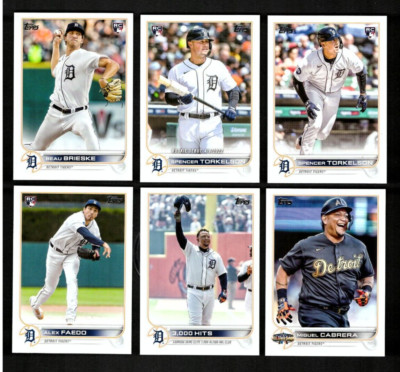 2022 Topps 1 & 2 w/ Update & ASG ~ DETROIT TIGERS ~ 39 Card Team Set