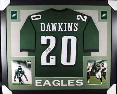 BRIAN DAWKINS Signed/Autographed Custom Jersey in 35x43