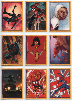 2023 SPIDER-MAN: Into the Spider-Verse Panini Cards - Full Set 50/50 Brazil MCU