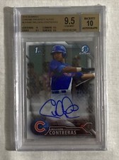2016 Bowman Chrome Prospect Auto Willson Contreras BGS 9.5 /10 Auto 10 Centering