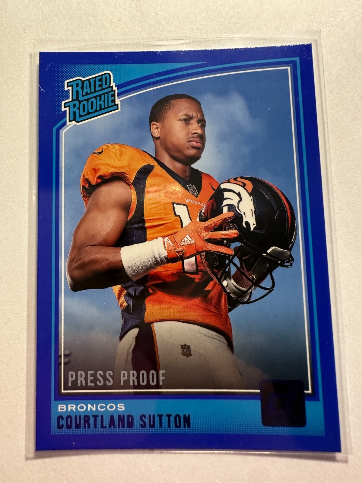 K20,556 - 2018 Donruss Press Proof Blue #312 Courtland Sutton RR