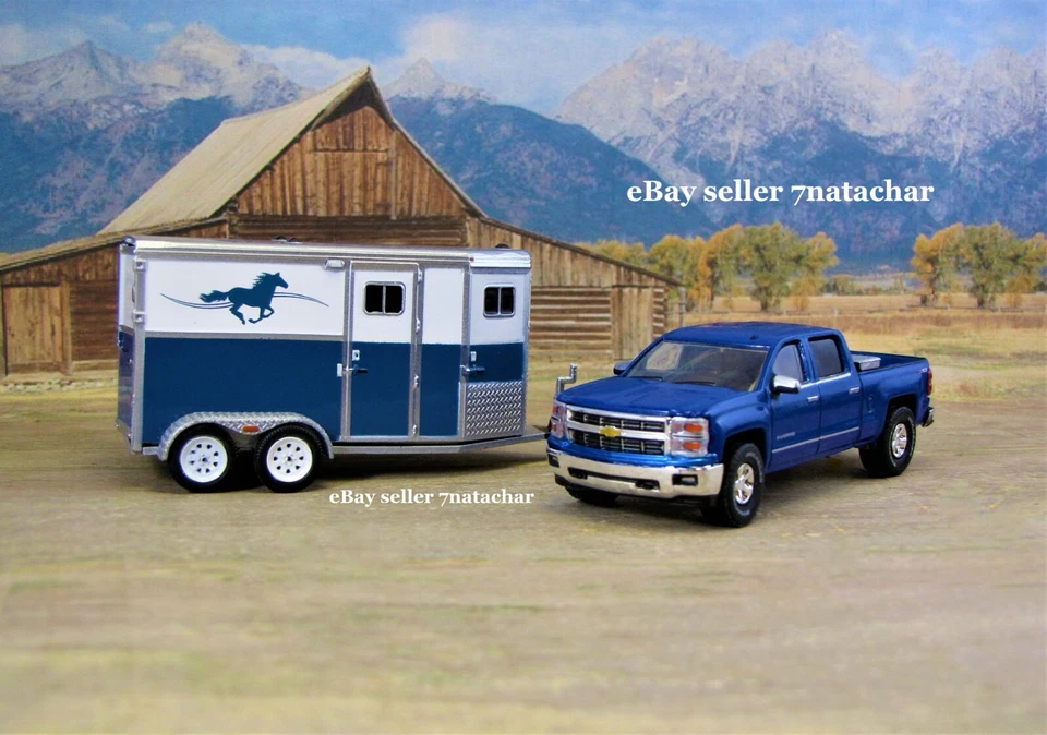 Chevy Silverado 2014 2015 camión remolque para caballos granja rancho estable modelo equino conjunto Foto 4 de 4