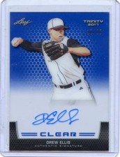 2017 LEAF TRINITY #CA-DE1 DREW ELLIS AUTOGRAPH ROOKIE RC SP #18/25, DIAMONDBACKS