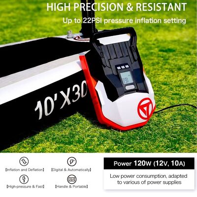 The Ailcion Electric Air Paddle Board Pump Wit Led Display & 12V/DC Car Charging