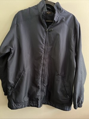 Greg Norman Jacket Mens Med Full Zip Long Sleeve Golf Pockets Blue