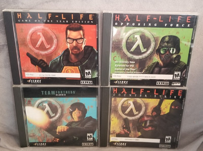Half Life/Valve 4 Game Pc Bundle: Team Fortress Classic, Counter Strike, Etc Lot