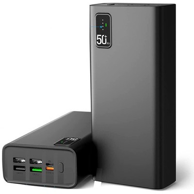 30000mAh Solar Power Bank Charger Ladegerät Externer Batterie LED 4USB Akku DE