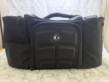 6 Pack Fitness Innovator Meal Prep Cooler Black Gym Lunch Travel Shoulder Bag