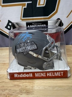 Asuka Kairi Sane WWE Wrestlemania 42 Signed Mini Helmet 7/10 Fanatics